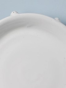 Farfurie alba din ceramica, D34.5cm Dante