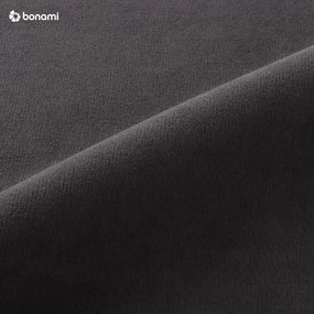 Colțar extensibil din catifea cu șezlong pe partea stângă Miuform Stylish Stan, gri închis