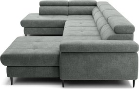 Colțar lemn masiv Cordoba III extensibil, 346 × 203 × 76 cm - Stânga