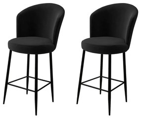 Set de scaune de bar Alte Black, 2 bucăți