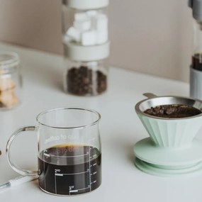 Cana cu filtru de cafea Buydeem CD1024-VO, 300 ml, Sticla borosilicata, Otel inoxidabil, Portocaliu