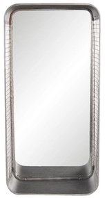Oglinda in cadru metalic cu aspect industrial 28x15x57 cm