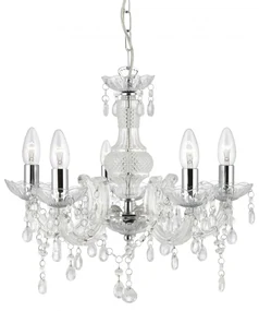 Candelabru stil clasic Marie Therese 5L transparent 1455-5CL SRT