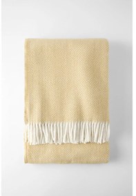 Pled din amestec de bumbac Euromant Skyline, 140 x 180 cm, gri - maro