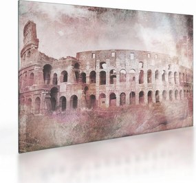 Tablou pe sticlă - Carte poștală de epocă a orașului N⁰2 (70x50 cm)