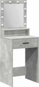 vidaXL Masă de Machiaj Gri din beton 50 x 41 x 135 cm Lemn compozit