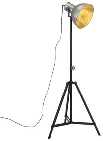 vidaXL Lampă de podea 25 W, argintiu vintage, 61x61x90/150 cm, E27