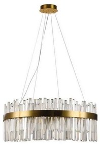 Lustră LED dimabilă pe cablu LED/110W/230V 3000-6500K auriu + telecomandă