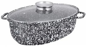Oala tip roaster cu capac Klausberg KB7366, compatibila cu plita cu inductie