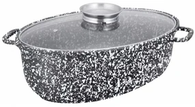 Oala tip roaster cu capac Klausberg KB7366, compatibila cu plita cu inductie