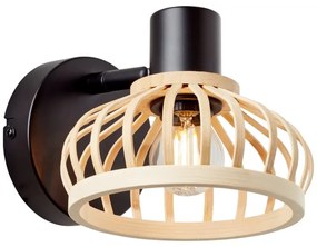 Brilliant - Lampă de perete NORAH 1xE14/28W/230V bambus