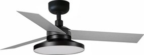 Lustra LED cu Ventilator tavan si telecomanda CRUISER TAK S negru/aluminiu 3000K
