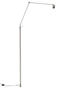 Lampă de podea cu braț din oțel - Editor