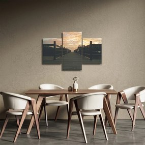 Tablou - Ponton de lemn, lac (90x60 cm)