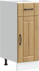 vidaXL Dulap de bază de bucătărie „Lucca” din lemn de stejar artizanal