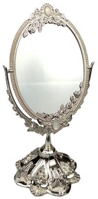 Oglinda argintata LUXURY, Cu picior, 15x29cm