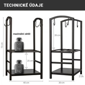 Stilista Suport pentru lemne de foc cu accesorii
