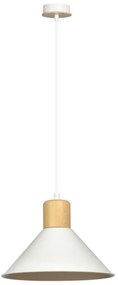 Pendul modern design scandinav ROWEN alb/lemn