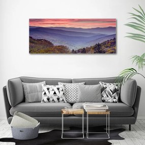 Tablou pe pânză canvas Munte apus de soare