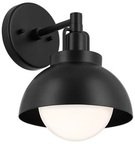 Lampă de perete Kichler KL-NIVA-1W-1P-BK NIVA 1xE27/40W/230V negru