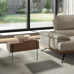 Masuta/ Noptiera eleganta design deosebit Aurore AC-CP1803-H-NOGAL