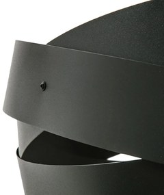 Plafoniera design modern Tornado negru 50cm