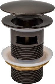 Mexen click-clack rotund cu preaplin, grafit - 79920-66