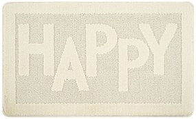 Covoraș de baie crem 60x100 cm Happy – Foutastic