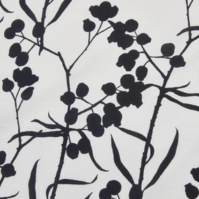 Lenjerie de pat din bumbac Renforcé BERRIES alb-negru Dimensiune lenjerie de pat: 80 x 80 cm | 135 x 200 cm