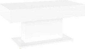 vidaXL Măsuță de cafea, alb, 96x50x45 cm, lemn prelucrat