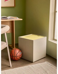 Cufăr galben/gri din lemn masiv de frasin 40x45 cm Vault – Hübsch