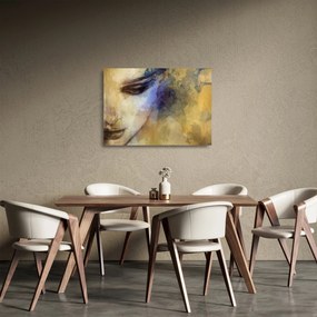Tablou pe sticlă - Portretul femeii, desen (70x50 cm)