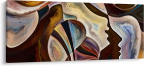 Tablou - Abstractizarea capetelor (120x50 cm)