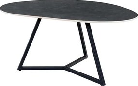Masuta de cafea cu blat ceramic gri MARVELOUS 70cm