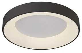 Plafoniera LED inteligenta design circular NISEKO II Black 38cm