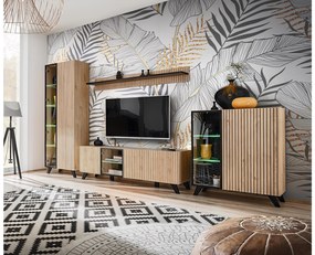 Mobilier living Lyran (hikora jackson + negru (cu iluminat LED). 1097694