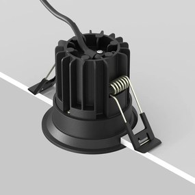 Spot LED incastrabil iluminat tehnic Round D-6cm negru