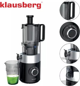 Storcator de fructe vertical, presare la rece, Klausberg KB7871, negru