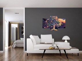 Tablou – Arbore violet plin de energie (90x60 cm)