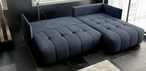 Colțar extensibil dumonde cu ladă de depozitare si sezut confortabil din spuma high-density, Malta Enjoy Antracit II 235x185 cm