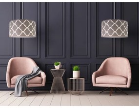 Lustră pe cablu Duolla MAROKO 1xE27/40W/230V d. 45 cm gri/alb