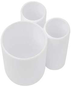 Suport pentru periuța de dinți alb din plastic Touch – Umbra