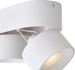 Spot aplicat modern alb GU10 50mm 2 lumini orientabil - Echo