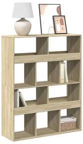 vidaXL Bibliotecă, stejar sonoma, 100x33x125,5 cm, lemn prelucrat