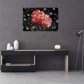 Tabloucu floare roz (90x60 cm)