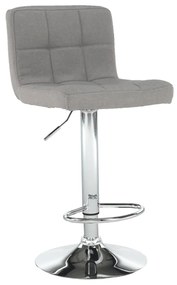 Scaun bar, gri maro, taupe tesatura/crom, KANDY NEW