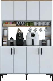 Dulap Jevy Walnut and White