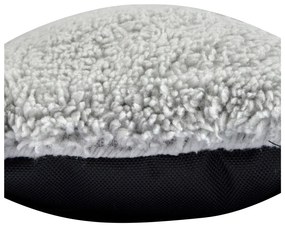 Pătură neagră pentru câini din sherpa 50x80 cm – Love Story