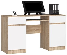 Masă PC Aranandose (stejar sonoma + alb). 1117051