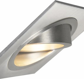 Spot încastrat inteligent oțel incl. WiFi GU10 înclinabil - Lock 1